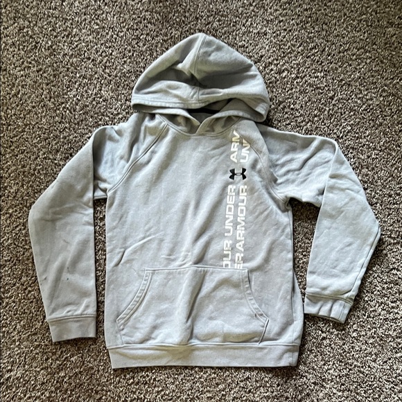 Under Armour Light Gray Pullover Hoodie - Picture 1 of 3